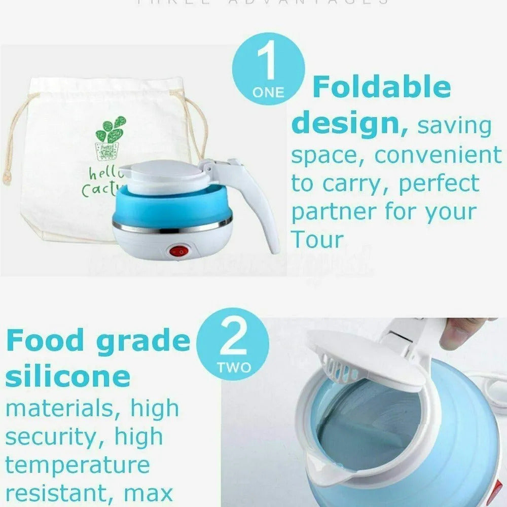 Foldable And Portable Teapot Water Heater Electric Kettle For Travel And Home